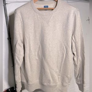 J. Crew cream cotton sweatshirt